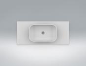 Lavabo solid surface Acrylic Sweet exento R85 47 X 32 X 12 cm ext.